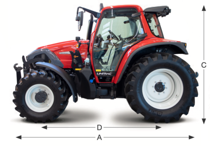 Dimensions Lintrac 95 LS Alpin Dimensions Lintrac 95 LS Alpin
